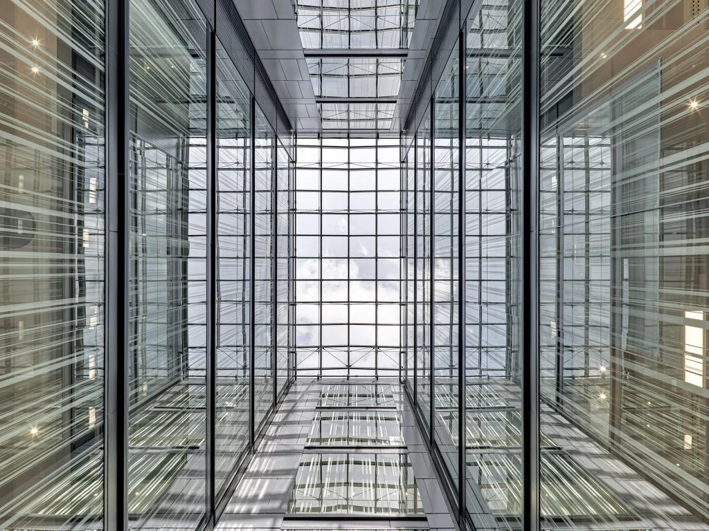 Construction site aerial view